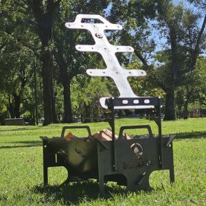 Parrilla fogonero + Asador cruz